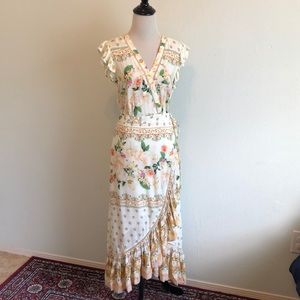 farm rio tea rose wrap dress
